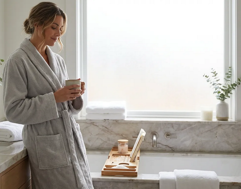 Plush Cotton Robes, Made in Turkey