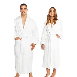 Full Ankle Length Terry Shawl Bathrobe - www.towel.com