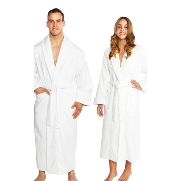 Full Ankle Length Terry Shawl Bathrobe - www.towel.com