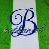 Personalized Quick-Dry Oversized Cabana Pool + Beach Towel, 100% Turkish Cotton | Summer Essential - www.towel.com