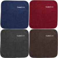 Parador® Chic Embroidered Cosmetics Removal Facecloths Set of 4, Embroidered Makeup Towels 13" x 13", 100% Pure Turkish Cotton - www.towel.com