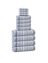 Halo Stripe Bath Towels - www.towel.com