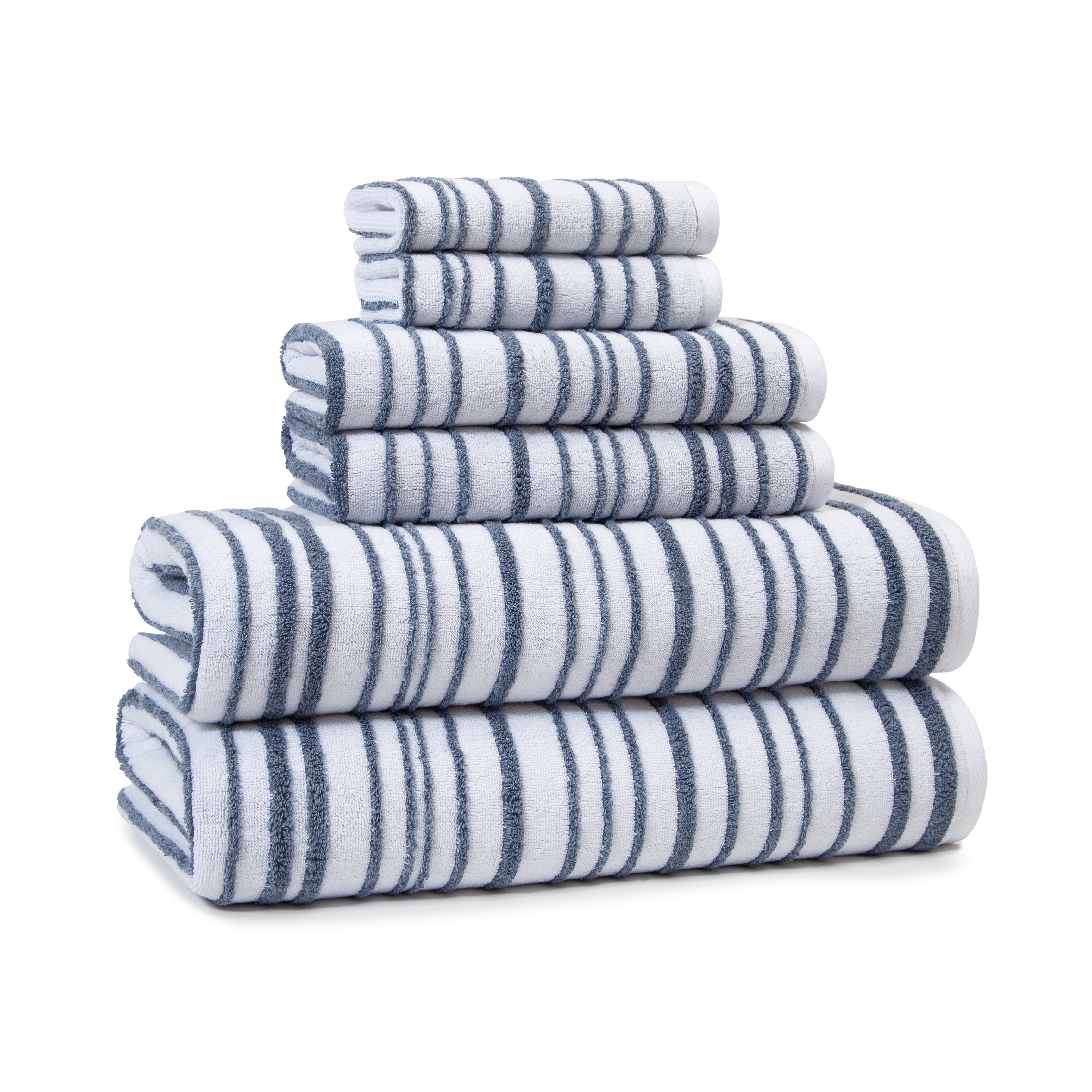 Halo Stripe Bath Towels - www.towel.com