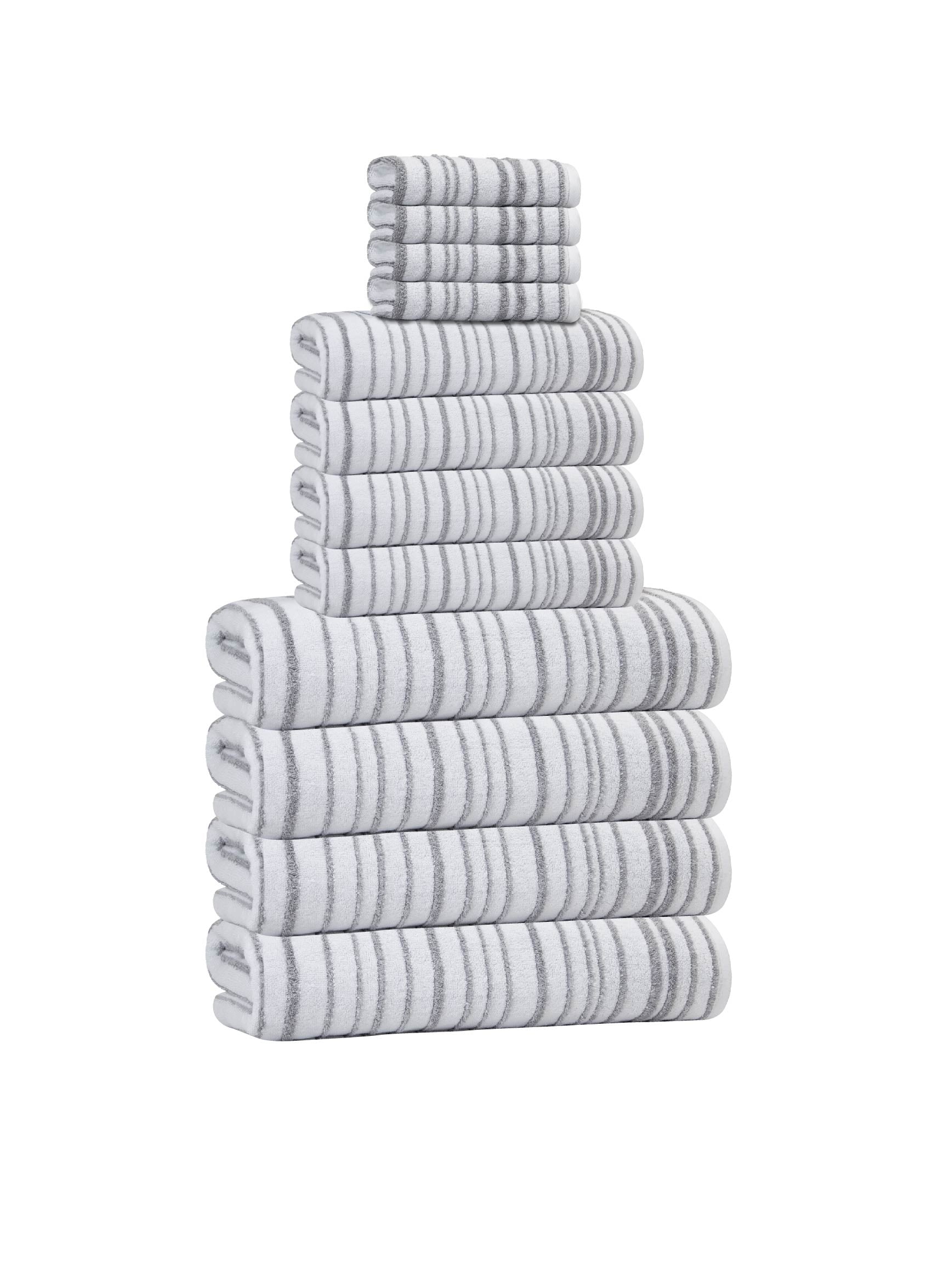 Halo Stripe Bath Towels - www.towel.com