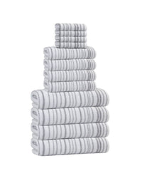 Halo Stripe Bath Towels - www.towel.com