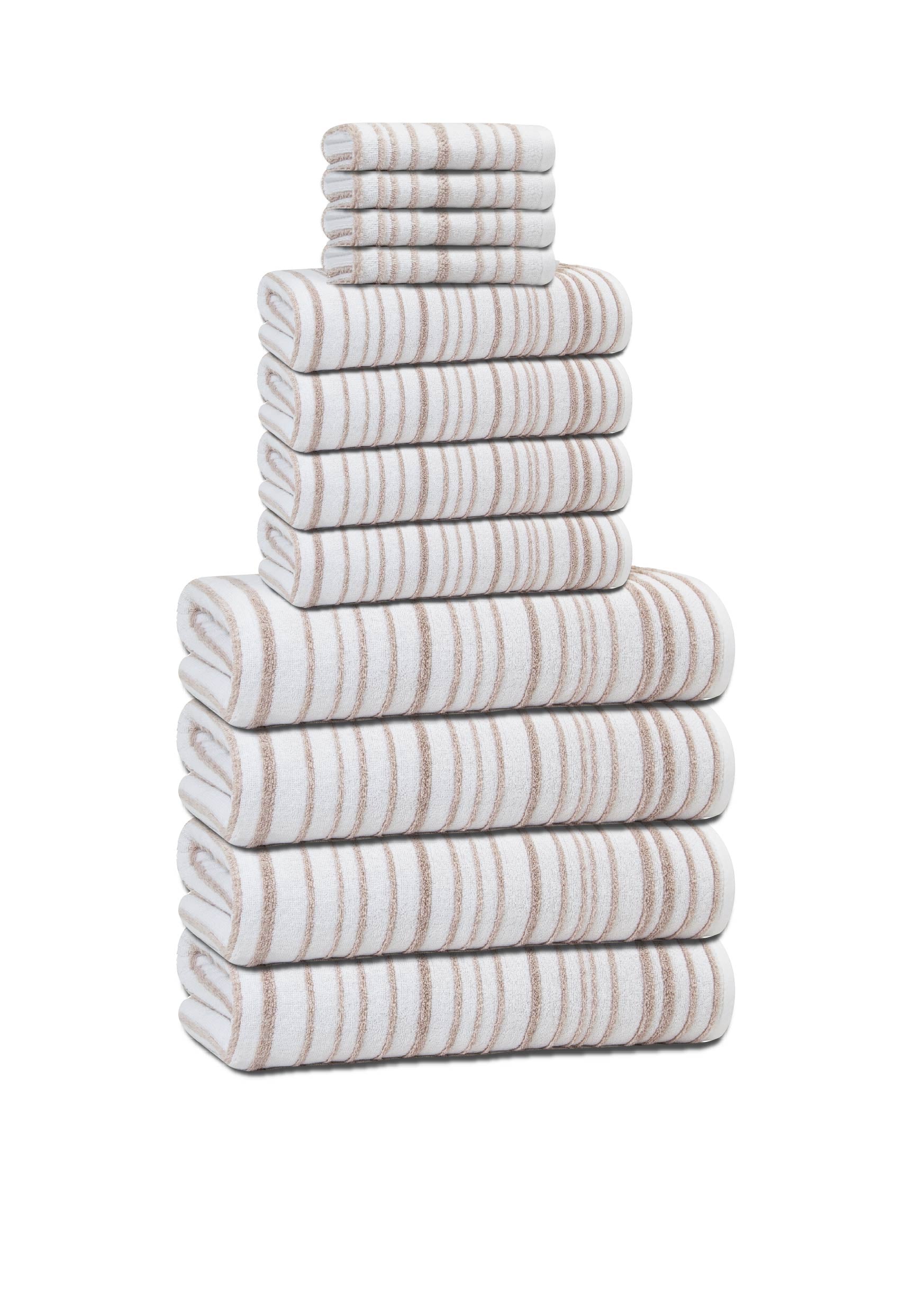 Halo Stripe Bath Towels - www.towel.com