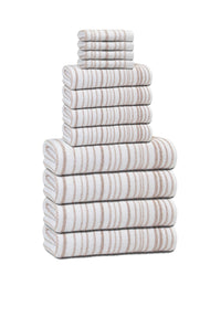 Halo Stripe Bath Towels - www.towel.com