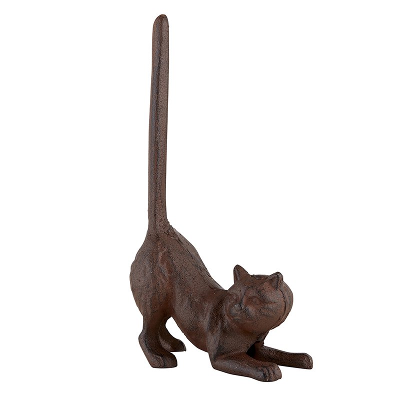 Paper Towel Holder - Cast Iron - Cat - www.towel.com