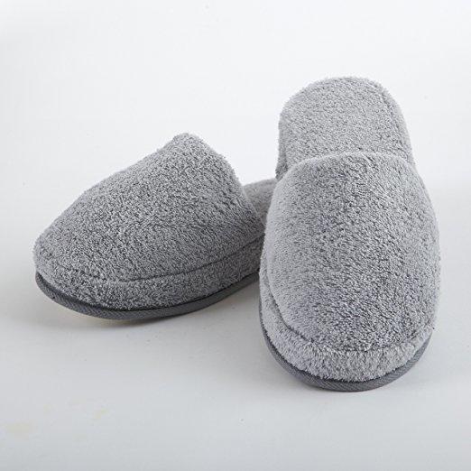 Turkish Terry Slippers, Medium and Large, White, Navy, Pink, Lavender, Steel, Black, Charcoal, Aqua, Burgundy - Soft & Plush Comfortable Lounging - www.towel.com
