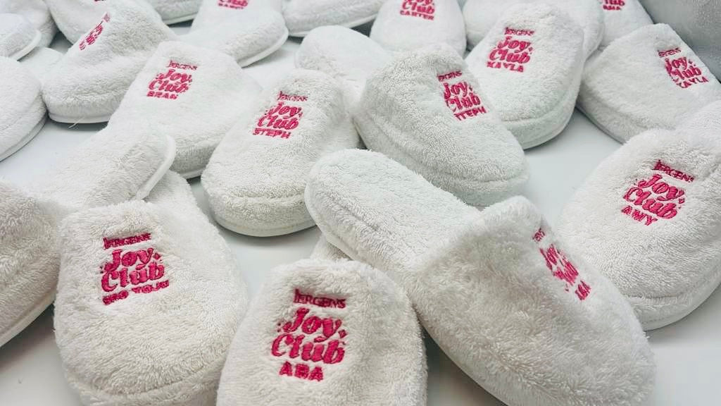 Custom Logo Terry Slippers
