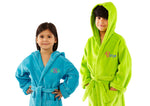 Parador® Kids Turkish Terry Velour Hooded, 100% Cotton, Monogrammed and Personalized Beach or Pool Cover Up for Girls and Boys