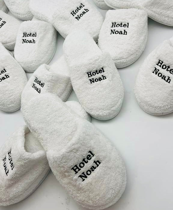 Custom Logo Terry Slippers