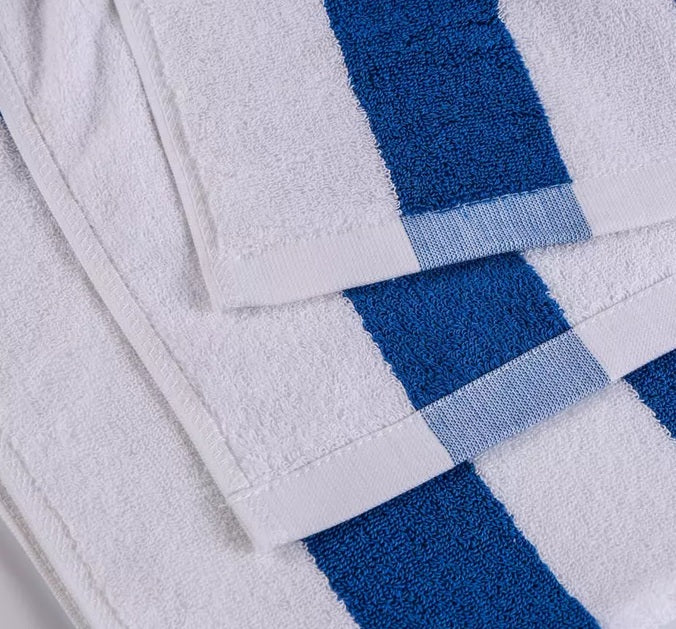 100% Cotton Striped Cabana Beach Towel – Custom Hospitality Collection