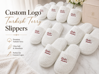 Custom Logo Terry Slippers