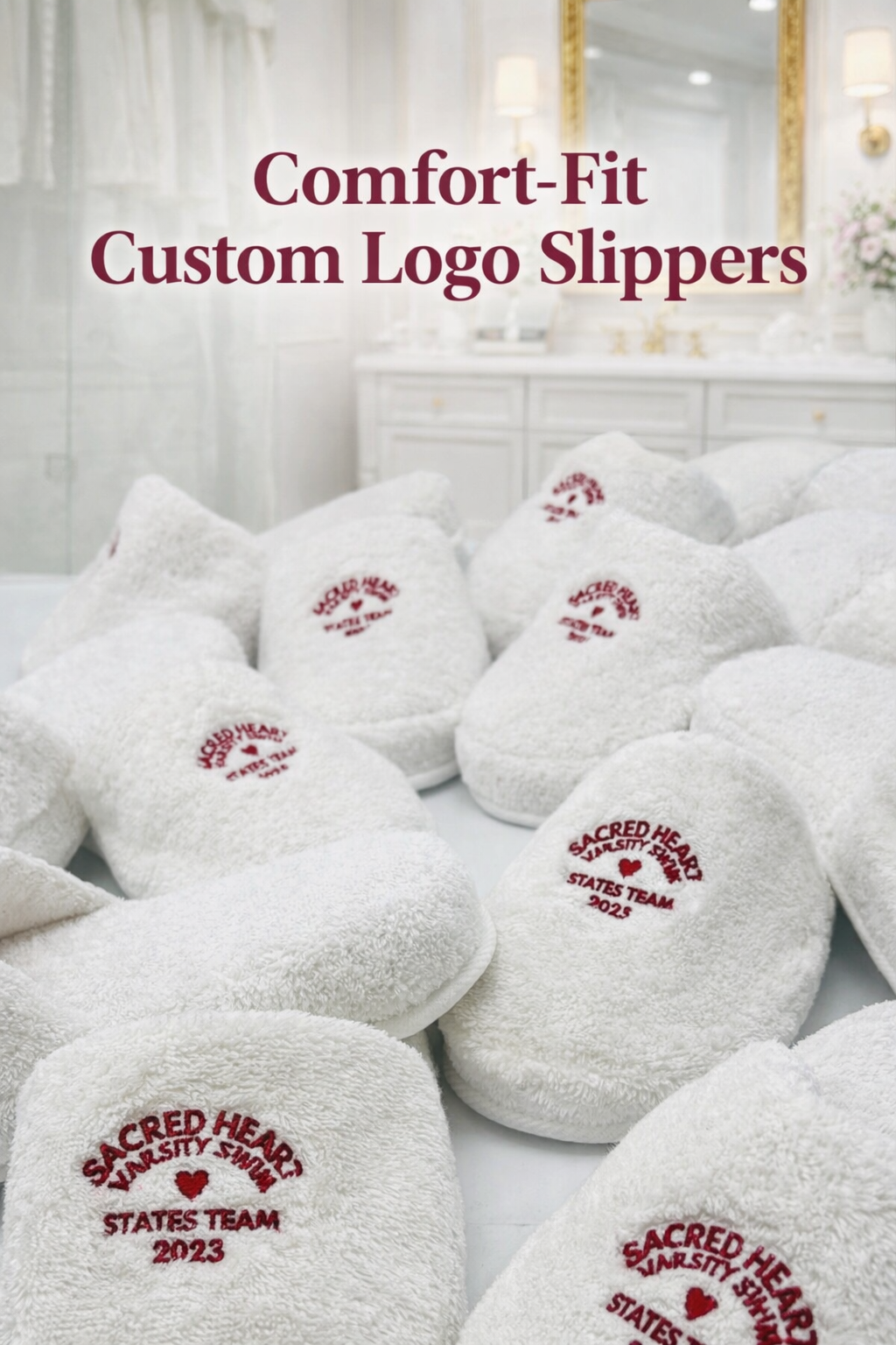 Custom Logo Terry Slippers