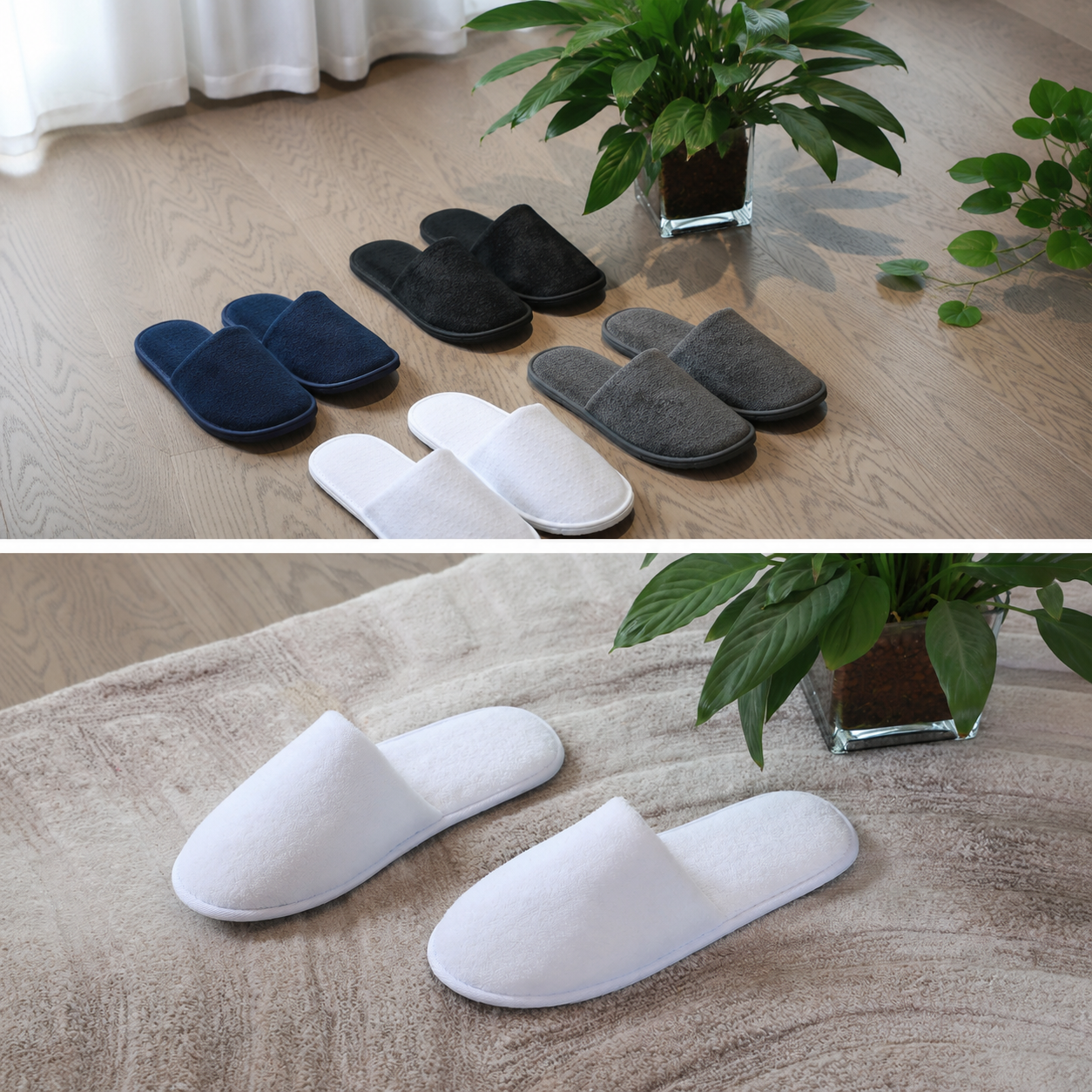 Custom Logo Terry Slippers