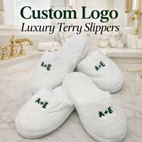 Custom Logo Terry Slippers