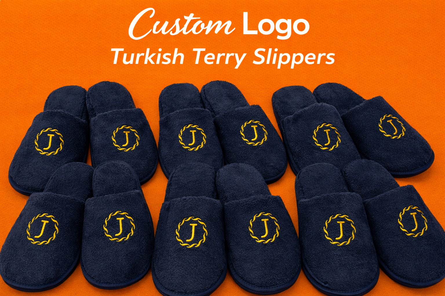 Custom Logo Terry Slippers