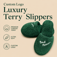 Custom Logo Terry Slippers