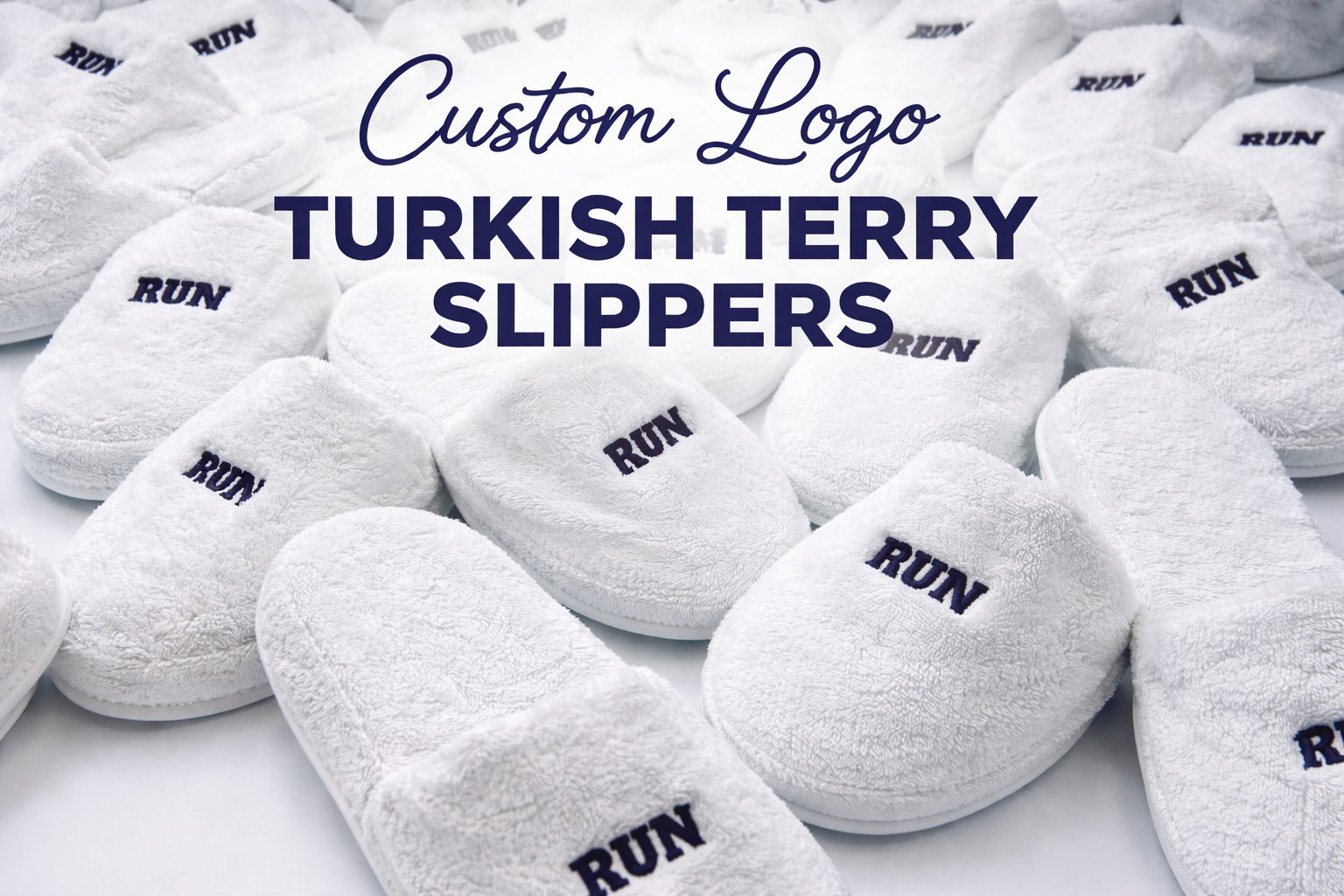 Custom Logo Terry Slippers
