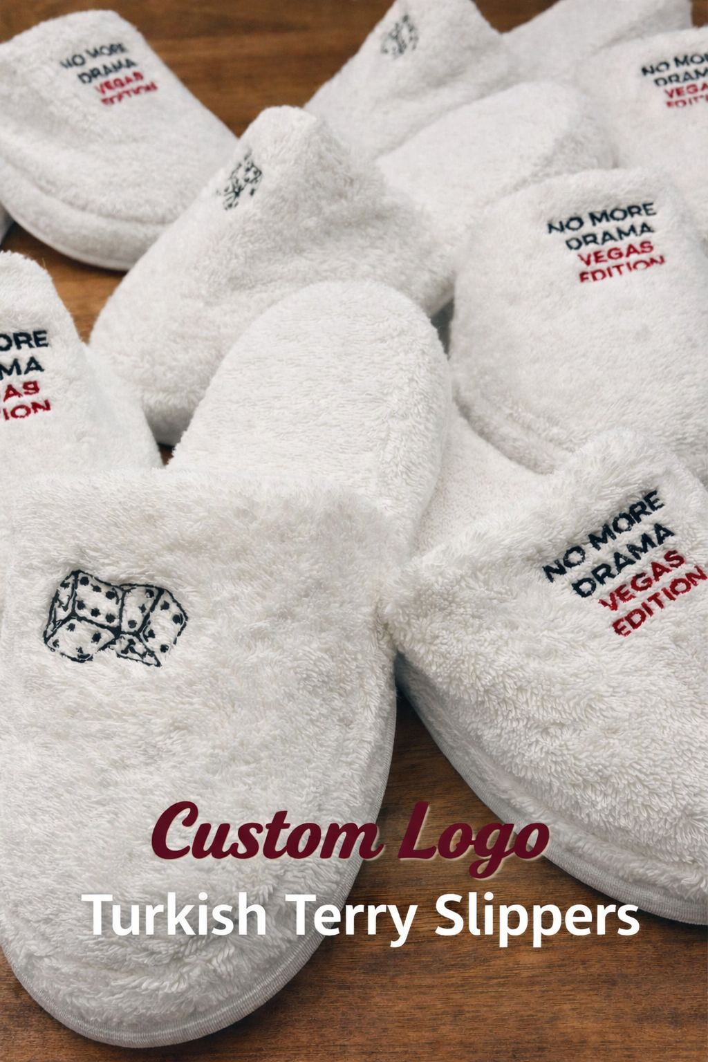 Custom Logo Terry Slippers