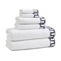 Greek Key Bath Towels