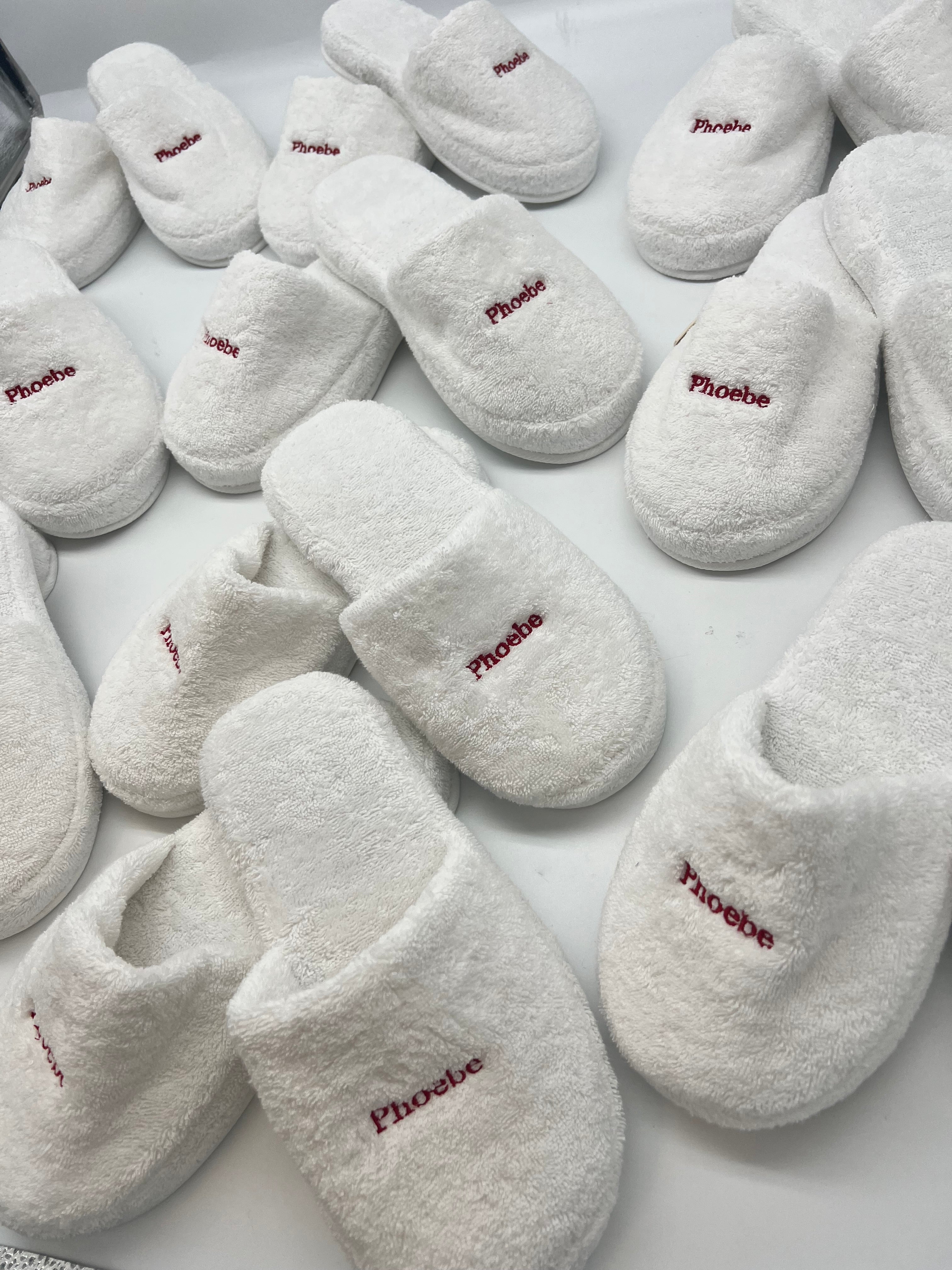 Custom Logo Terry Slippers