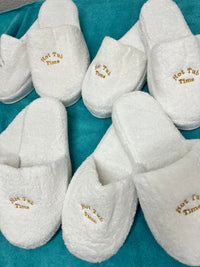 Terry Slippers, Soft & Plush Comfortable Lounging, Made in Turkey
