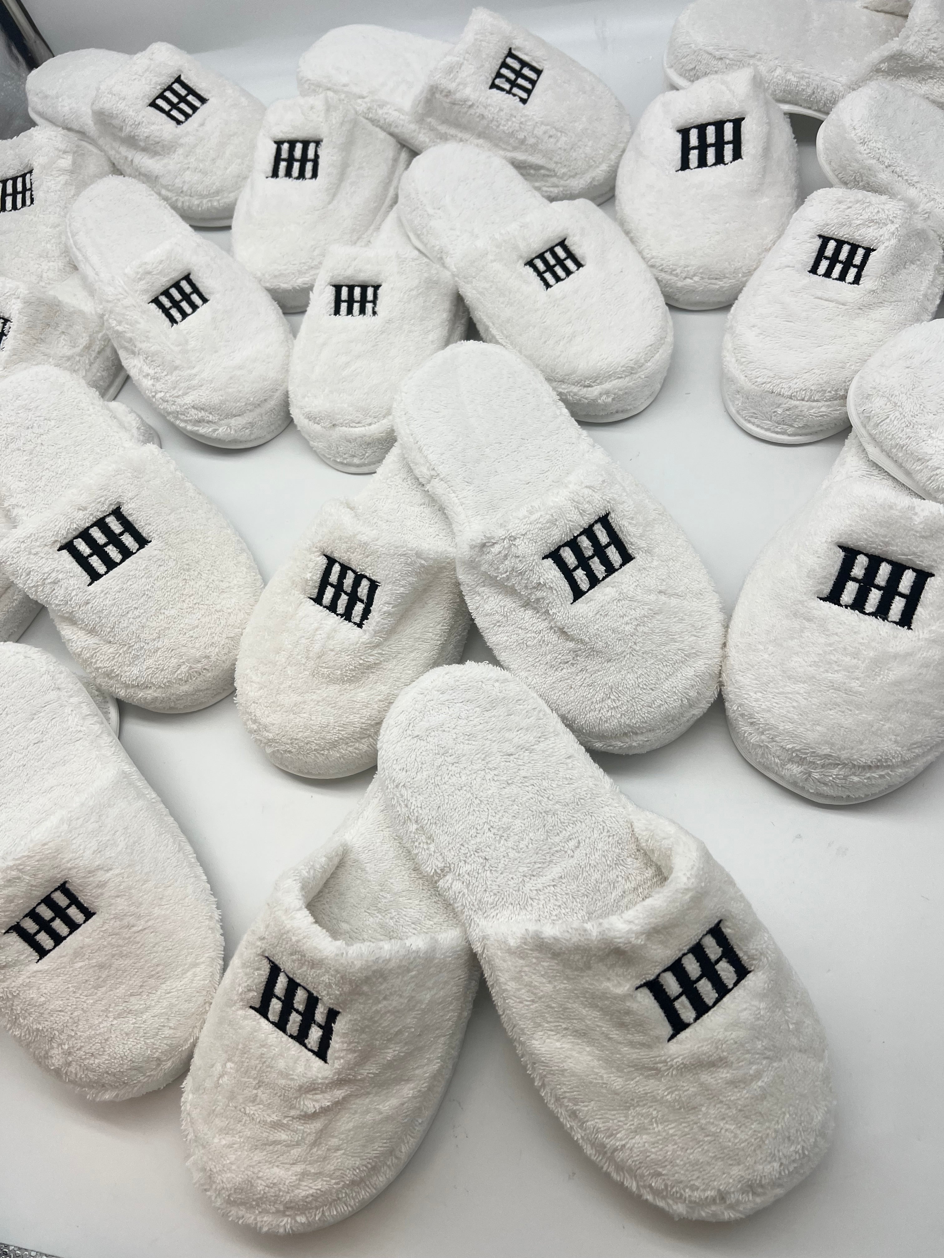 Custom Logo Terry Slippers