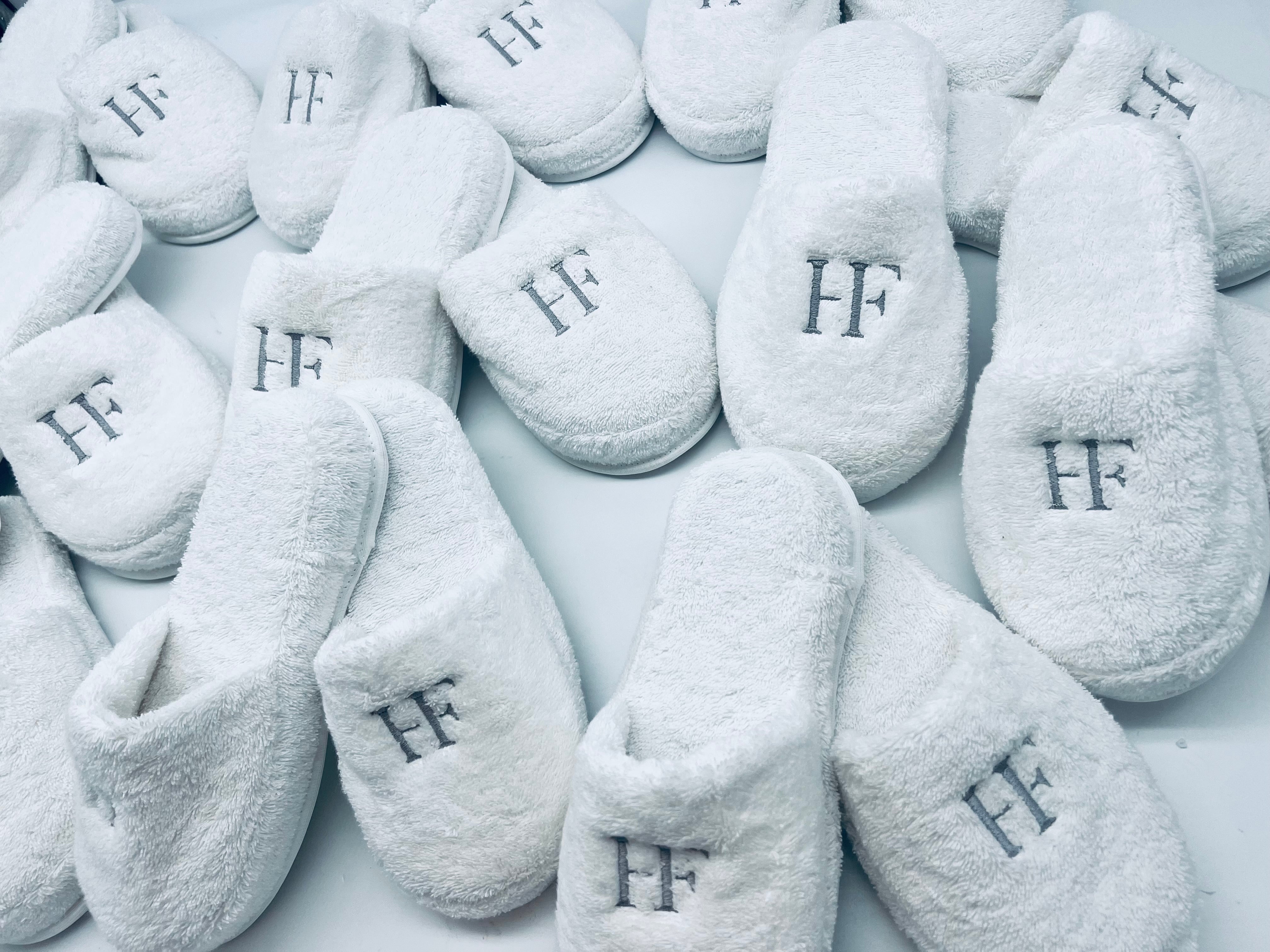 Custom Logo Terry Slippers