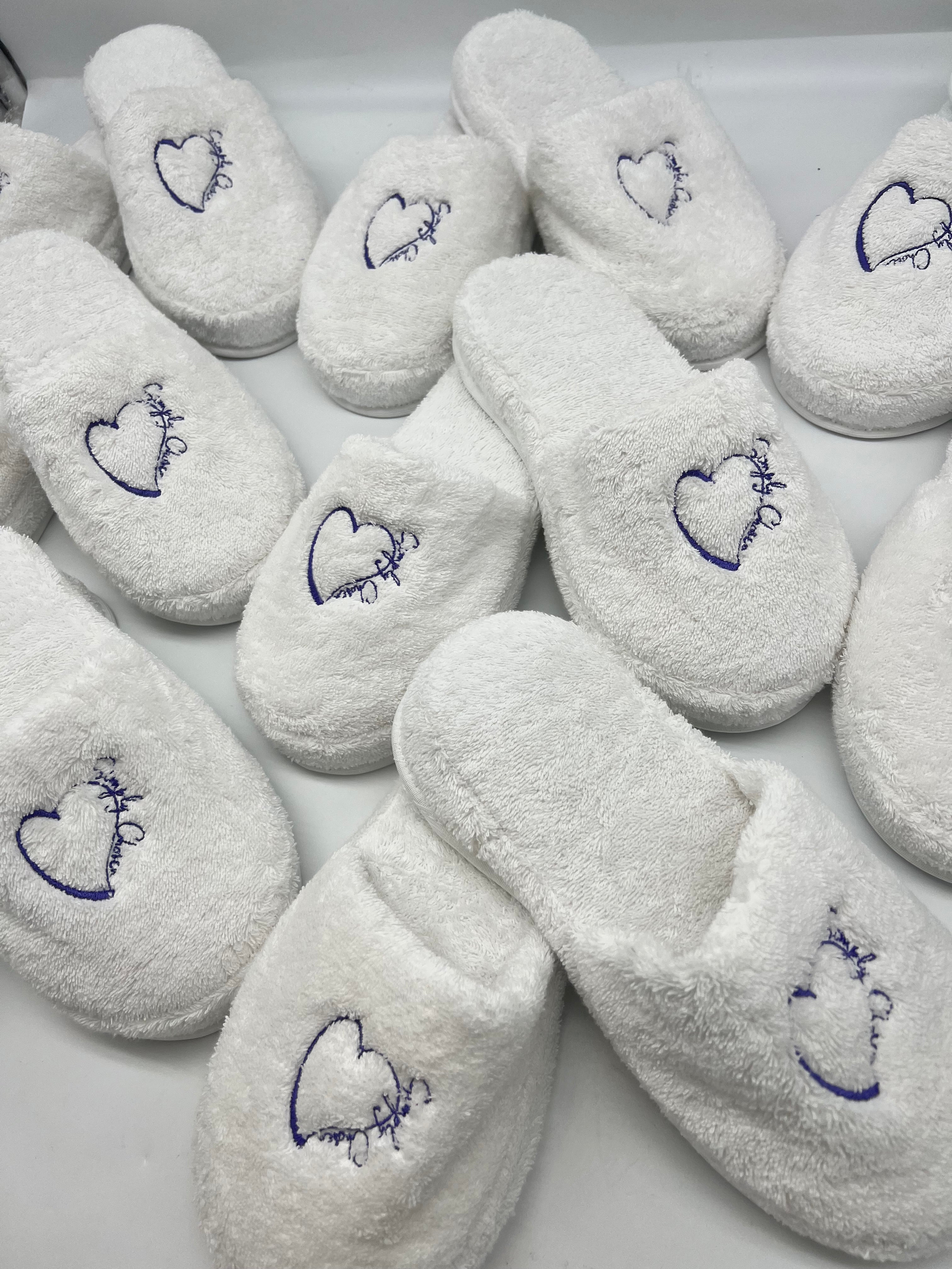 Custom Logo Terry Slippers