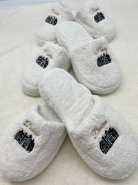 Custom Logo Terry Slippers