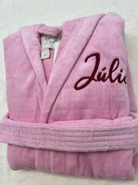 Kids Terry Velour Hooded Cover Up for Girls, Made in Turkey