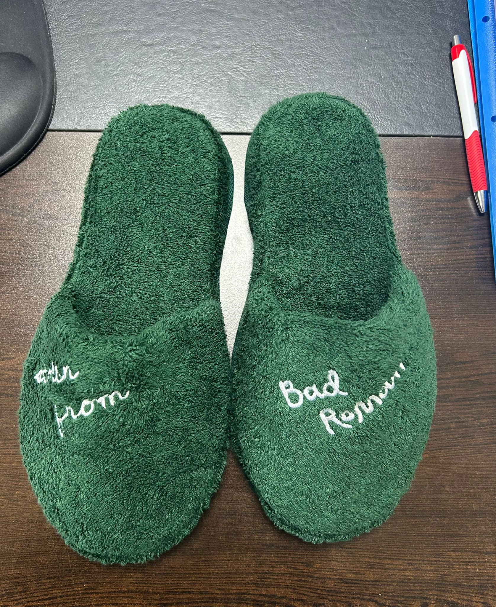 Custom Logo Terry Slippers