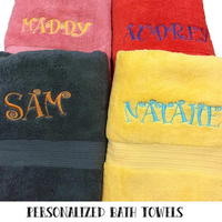 Personalized Egyptian Cotton Bath Towel - www.towel.com