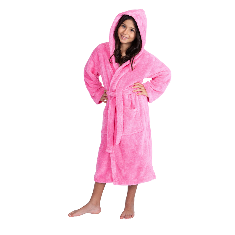 Parador® Kids Fleece Plush Hooded Bathrobe - www.towel.com