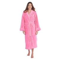 Fleece Plush, Soft and Warm Hooded Bathrobe - www.towel.com