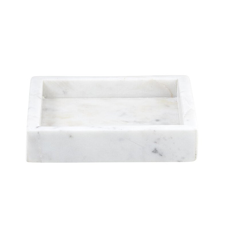 Square Marble Tray - White - www.towel.com