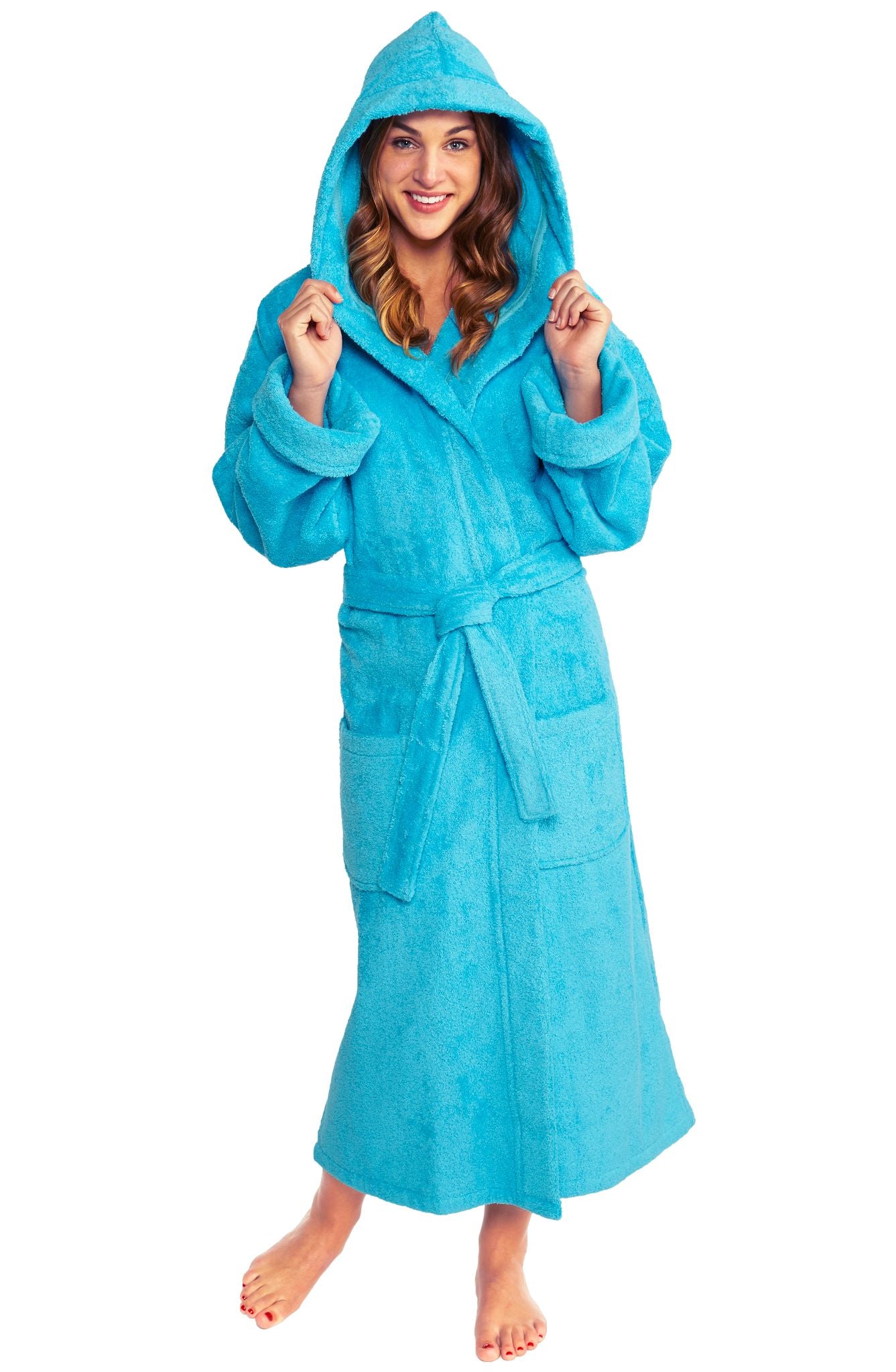 Hooded Terry Cloth Robes Women