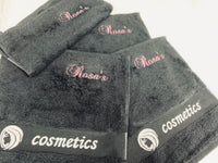 Black Cosmetics Removal Facecloths - www.towel.com