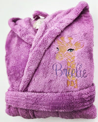 Kids Fleece, Plush, Soft and Warm Hooded Bathrobe for Girls, Made in Turkey - www.towel.com