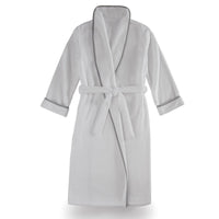 Turkish Plush Robe with Piping, 100% Cotton, Cotton Gift for Couples, Personalized and Monogrammed Robe | Made in Turkey, Birthday Gift - www.towel.com